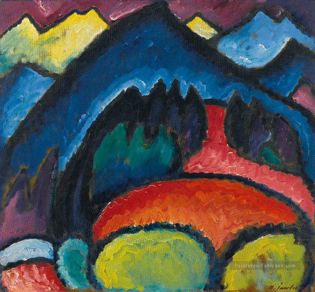 oberstdorf montagnes 1912 Alexej von Jawlensky Peintures à l'huile